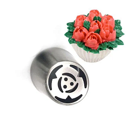 Насадка d=3,7 см "Тюльпан лепестки с прожилкой"